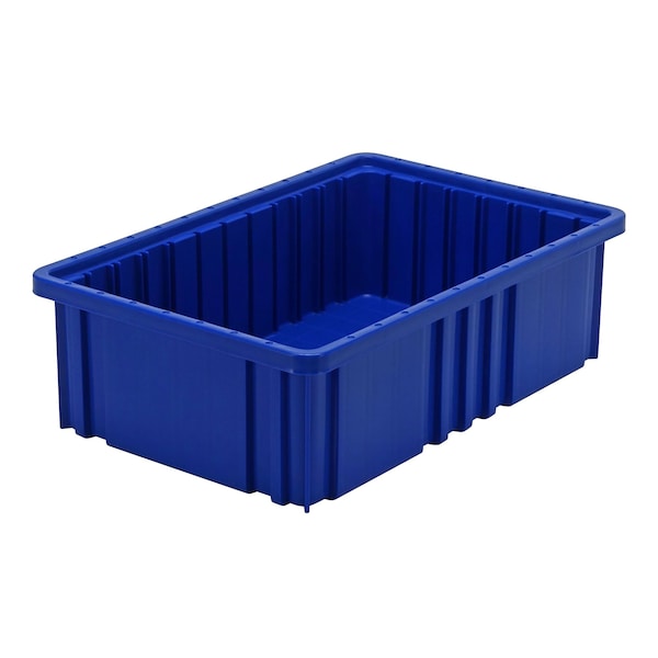 Quantum Storage Systems Divider Box, 10 7/8 in W, 5 in H, Blue, Polypropylene DG92050BL - main